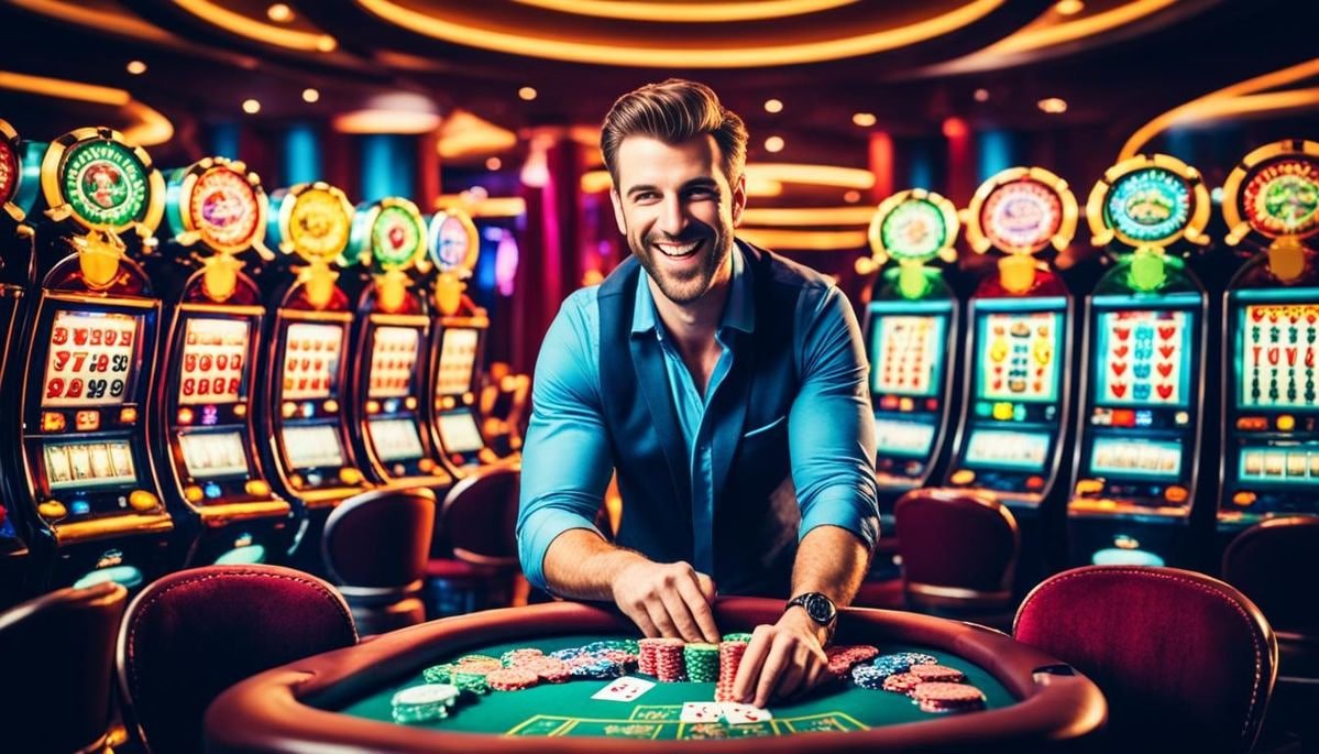 Filipino player using lodigame app on a smartphone for live casino gaming